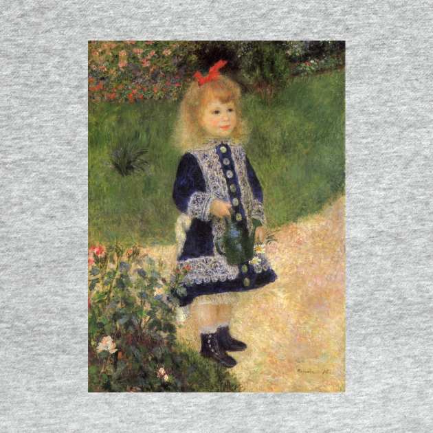 A Girl with Watering Can by Pierre Renoir by MasterpieceCafe